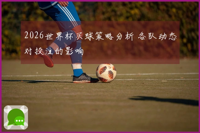 2026世界杯买球策略分析 各队动态对投注的影响